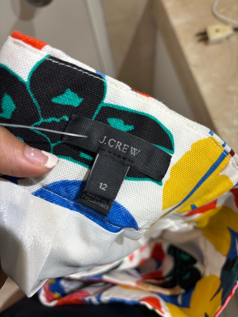 JCrew Floral Print Midi Skirt in Multi Color - Picture 5 of 5